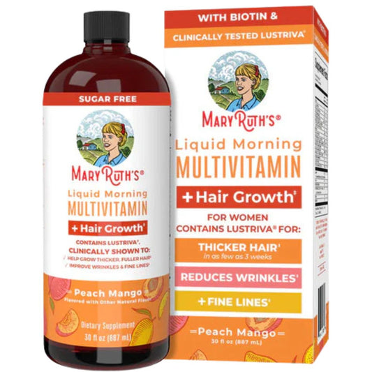 Multivitamínico líquido matutino + Crecimiento del cabello Mary Ruths X 887 ml