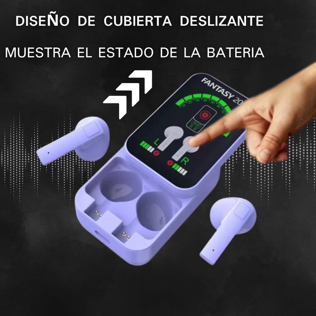 SoundAura®  Auriculares inalámbricos con Bluetooth y Pantalla