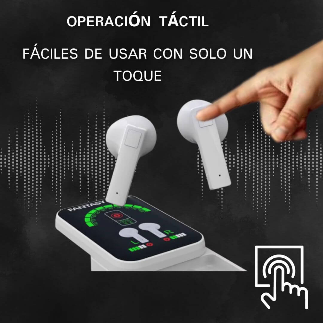 SoundAura®  Auriculares inalámbricos con Bluetooth y Pantalla