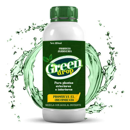 GREEN DROP – 2X1 FERTILIZANTE POTENCIADOR DE CRECIMIENTO INTENSIVO PARA PLANTAS Y JARDÍN